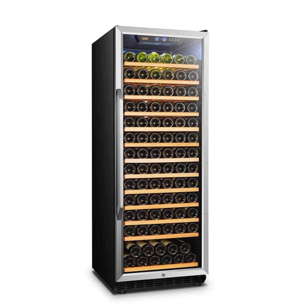 LANBO 23 in. 149Bottle Stainless Steel Single Zone Wine Refrigerator