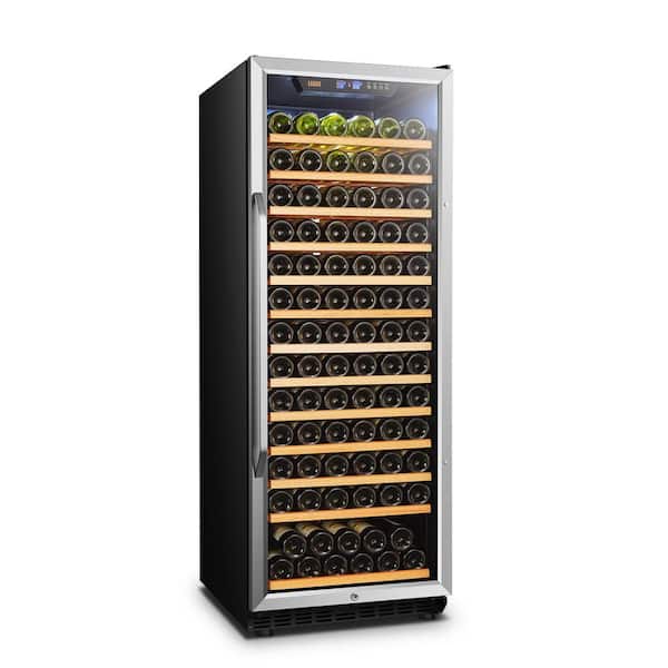 LANBO 23 in. 149-Bottle Stainless Steel Single Zone Wine Refrigerator