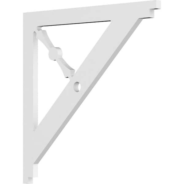 Ekena Millwork 5/8 in. W x 16 in. H x 16 in. D PVC Artisan Bracket