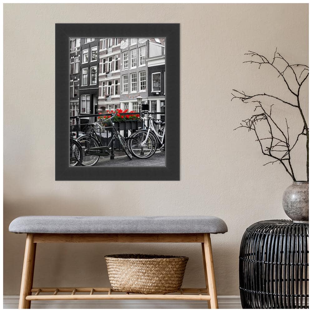 Corvino Black Solid Wood Wall Picture Frame 18x24 Inches