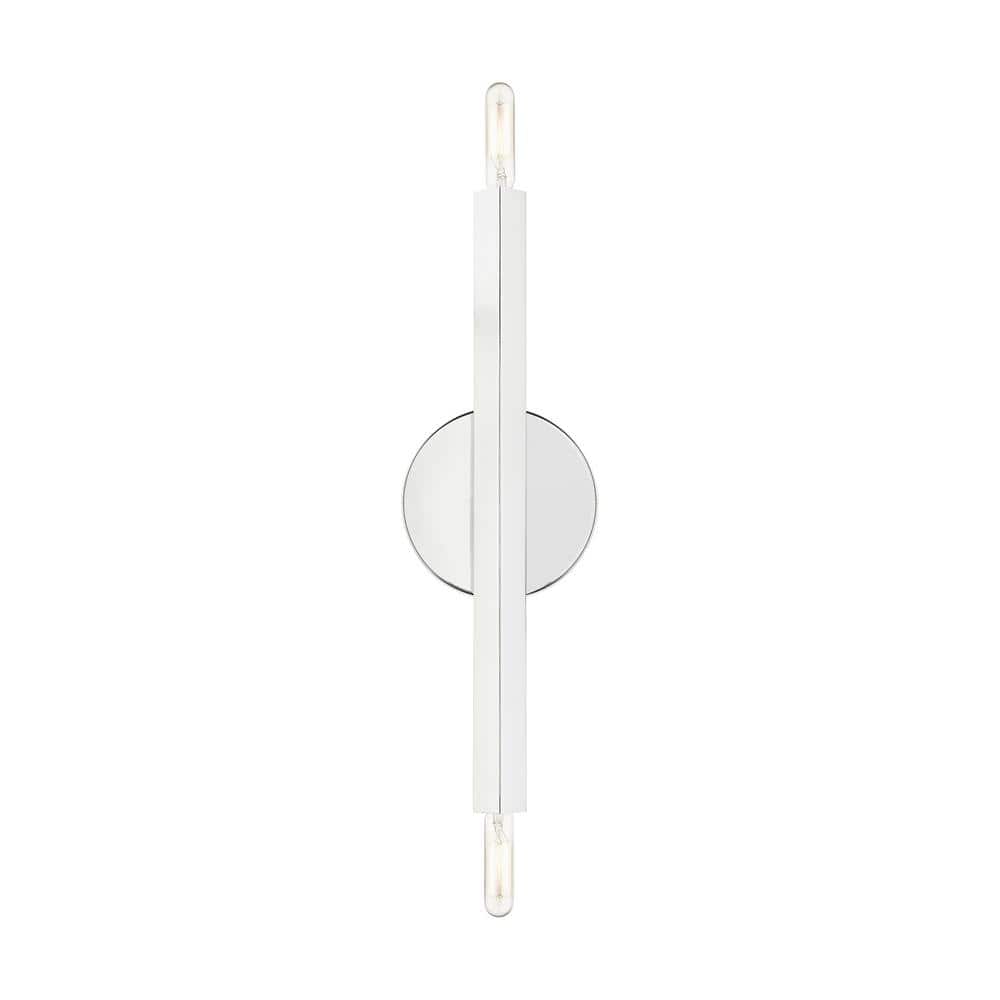 Monaco Collection Polished Chrome 2-Light ADA Compliant Sconce