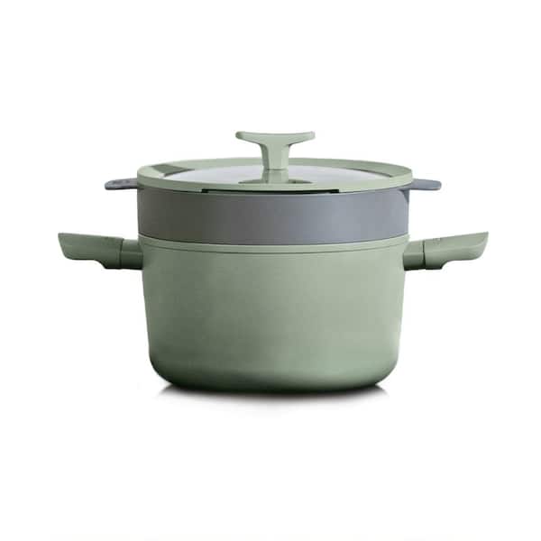 Balance 3-Piece Recycled Aluminum Nonstick Ceramic Steamer Set in Sage