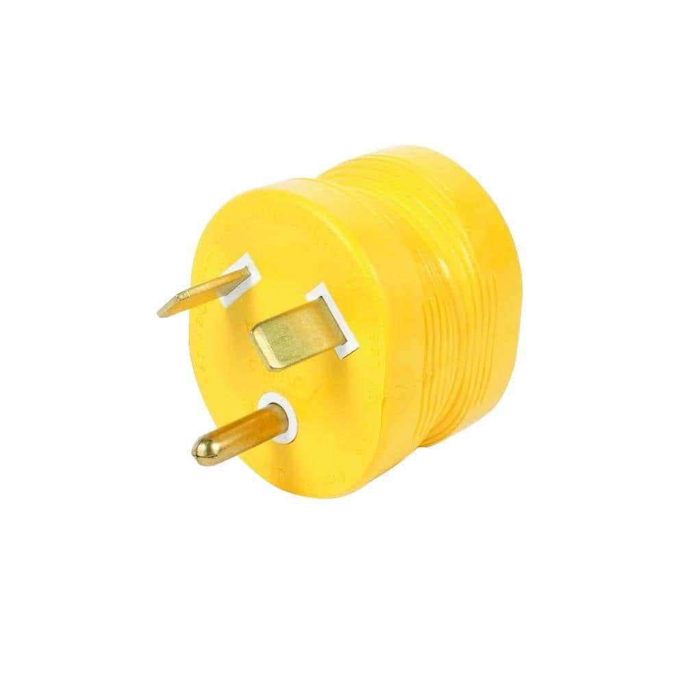 Camco 30M - 15F AMP PowerGrip Adapter 55233 - The Home Depot