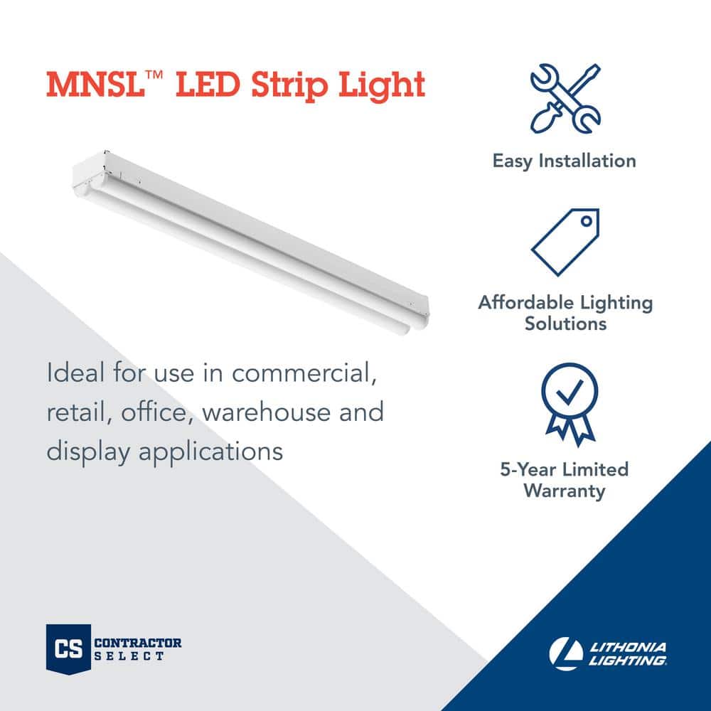 48-Inch White LED Energy Star Strip Light