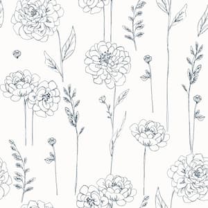 Navy Maisey Peel and Stick Wallpaper