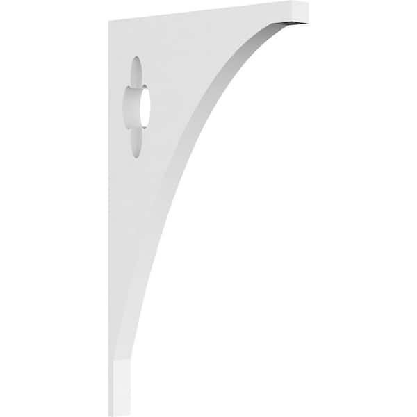 Ekena Millwork 5/8 in. W x 10 in. H x 6 in. D PVC Turner Bracket