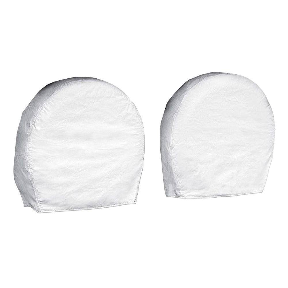 Classic Accessories OverDrive Deluxe RV & Trailer Wheel Cover White, For 33-36 diameter tires, up to 9 wide 4-Pack 