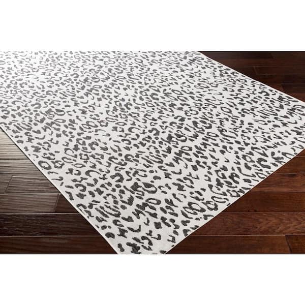 Eliti Black/White 3 ft. x 10 ft. Indoor/Outdoor Area Rug