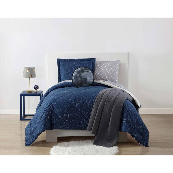 My World Night 3-Piece Midnight Blue Twin XL Comforter Set