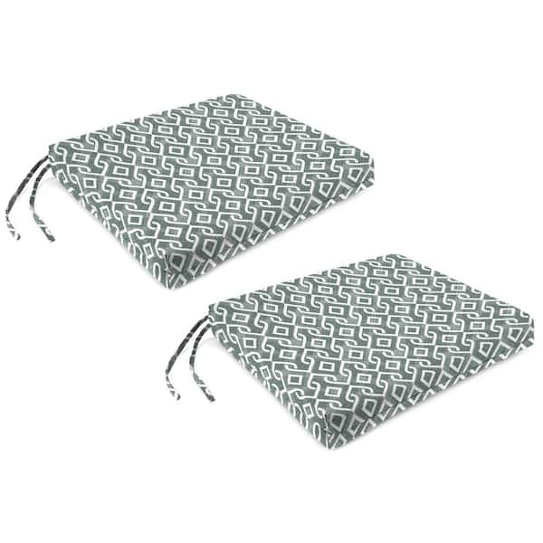 19 in. W x 17 in. D x 2 in. T Rectangular Outdoor Seat Cushion in Lunasa Volcanic (2-Pack)