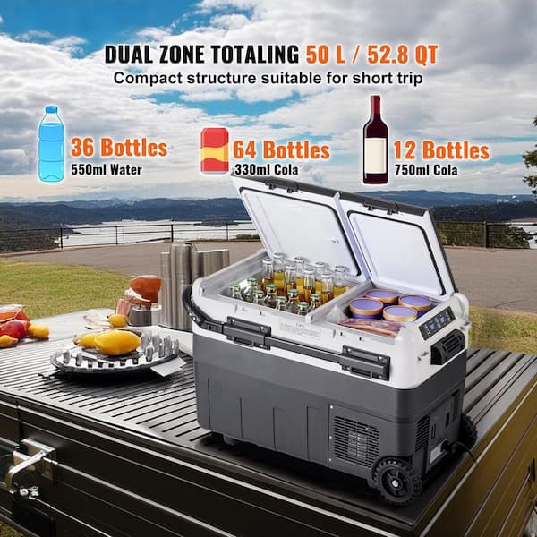 AFAIF 52.8 qt. Chest Cooler, Portable Car Freezer with LED Screen