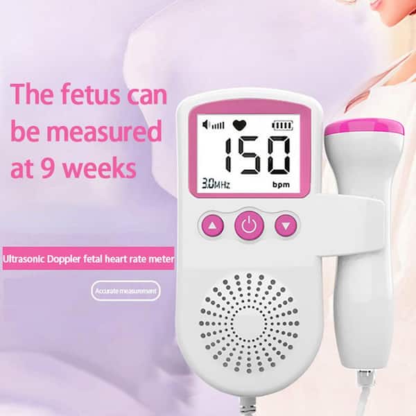 Portable Ultrasound Fetal Doppler Baby Heartbeat Monitor Pregnancy  Electronic Monitor For Baby Pregnant Women