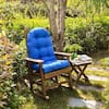 BLISSWALK Patio Chair Cushion for Adirondack High Back Tufted Seat Chair  Cushion Outdoor 48 in. x 21 in. x 4 in. Blue WGB09 - The Home Depot