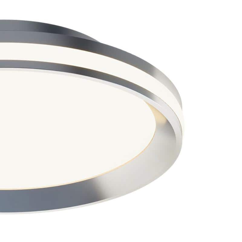 Sona 12" Satin Nickel LED Flush Mount Light