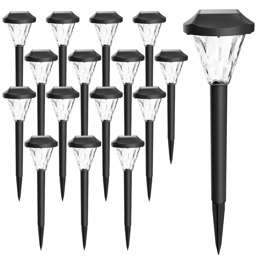 Cold White Waterproof Outdoor LED Solar Path Light (16-Pack) price history on PriceWatchPro