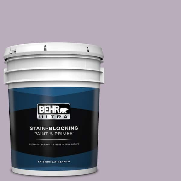 BEHR ULTRA 5 gal. Home Decorators Collection #HDC-SP14-12 Exclusive Violet Satin Enamel Exterior Paint & Primer