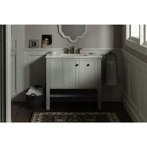 Tresham 36 in. W x 22 in. D x 34.5 in. H Bathroom Vanity Cabinet without Top in Linen White