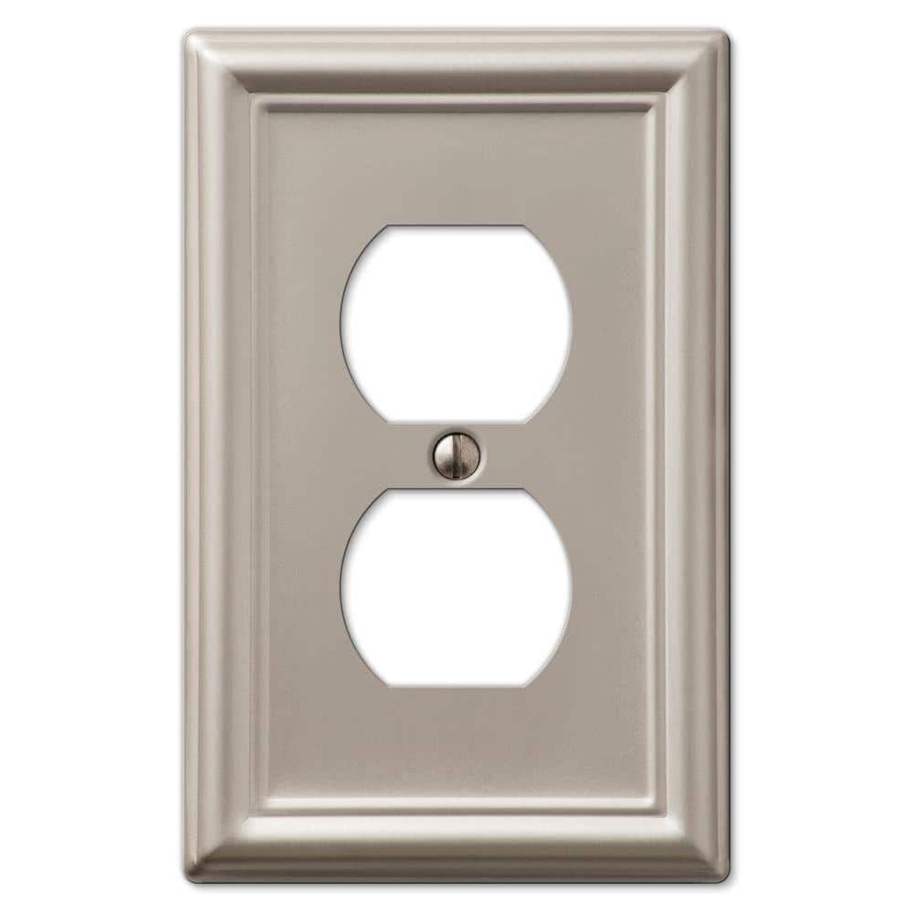 Chelsea 1 Duplex Wall Plate - Brushed Nickel price history on PriceWatchPro