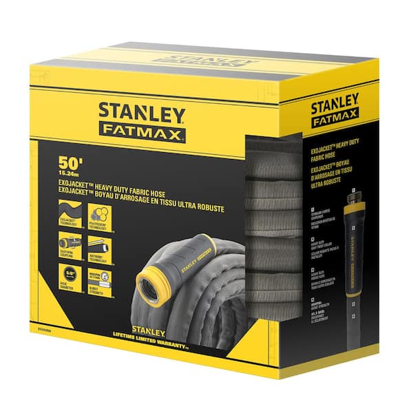 Stanley Fatmax 50 ft. x 5/8 in. Fabric Hose with Swivel Coupling