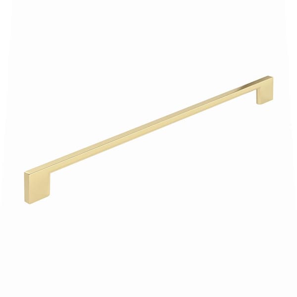 Richelieu Hardware Armadale Collection 12-5/8 in. (320 mm) Modern Satin Brass Rectangular Cabinet Bar Pull