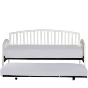 Carolina White Daybed with Suspension Deck and Roll-Out Trundle