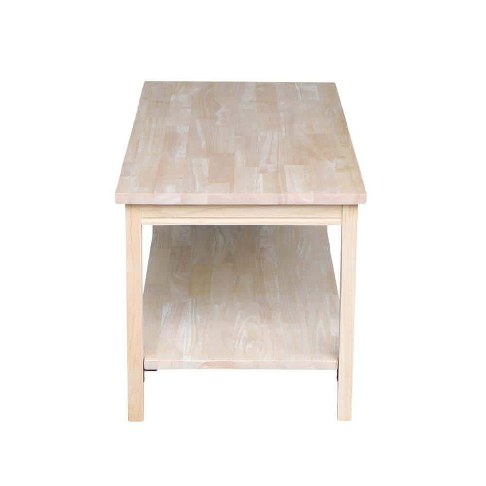 Portman 36" Natural Parawood Rectangular Coffee Table