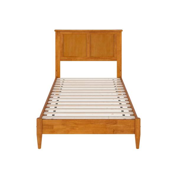 AFI Charlotte Light Toffee Natural Bronze Solid Wood Frame Twin Low