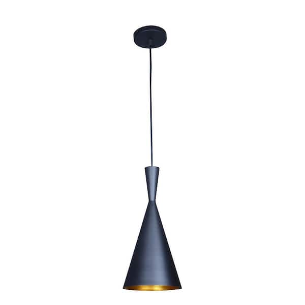 Bromi Design Berkley 1-Light Black Pendant B6101 - The Home Depot