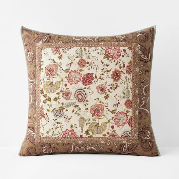 The Company Store Sumatra Patch Multi Cotton Euro Sham