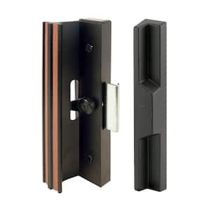 Extruded Aluminum, Black, Sliding Patio Door with Clamp Type Latch