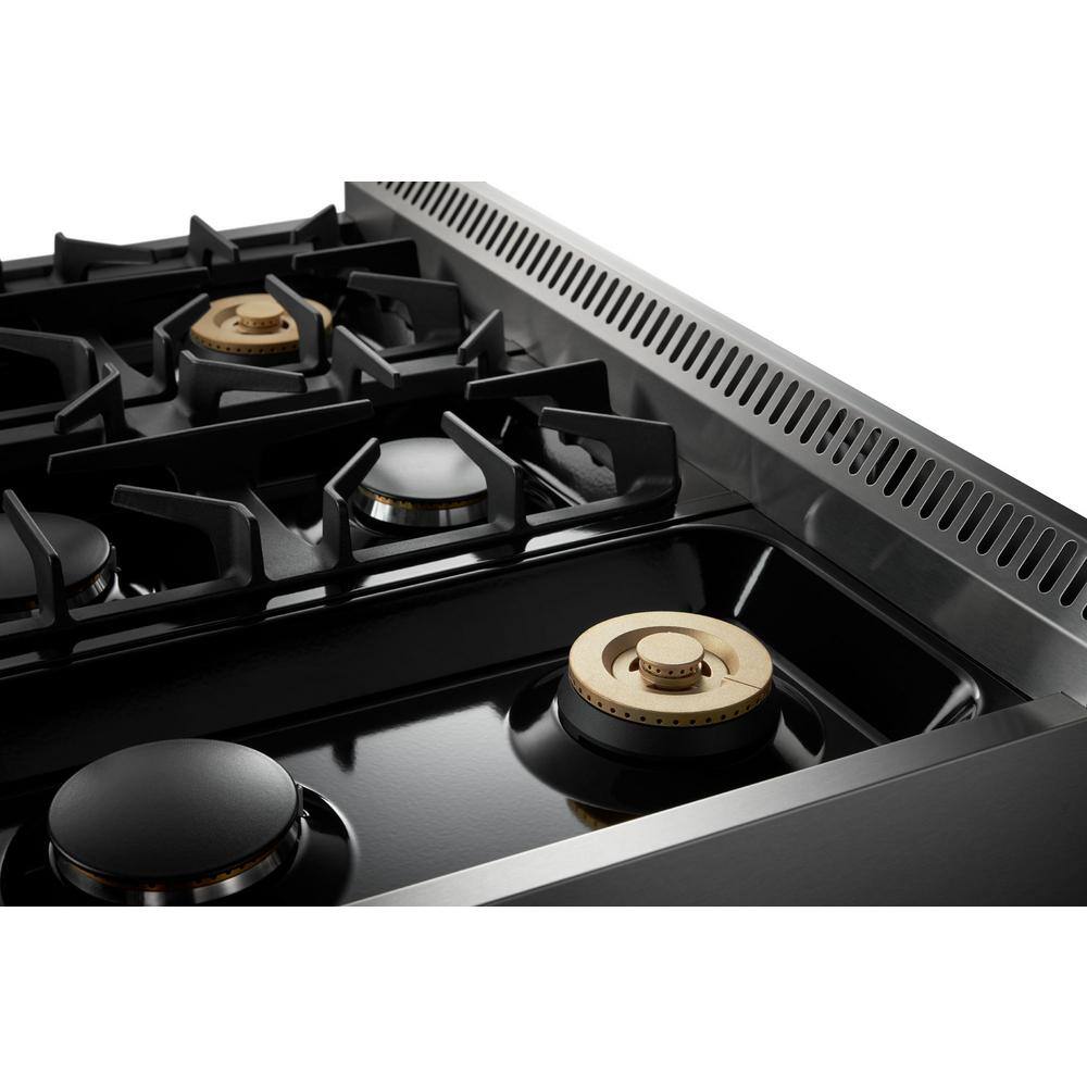 Thor 36" Stainless Steel Dual Fuel Convection Range