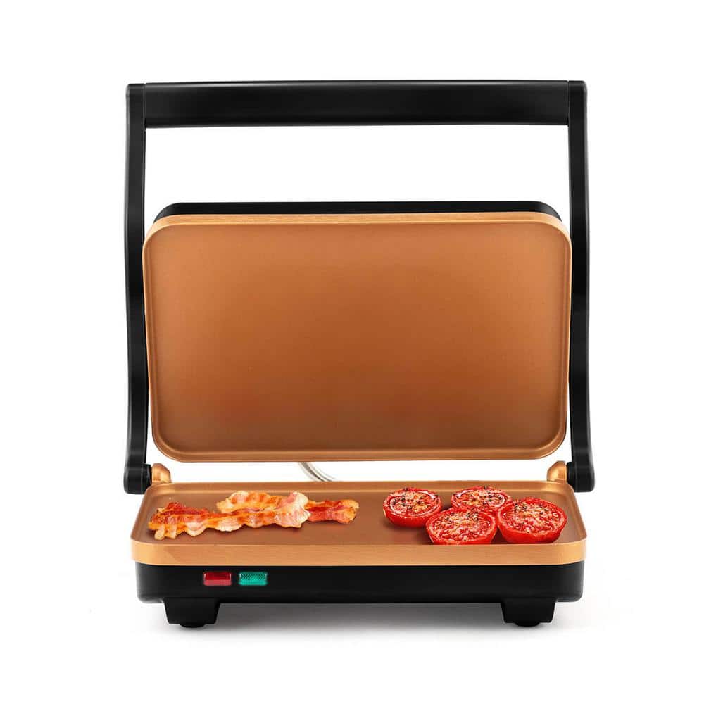 Dominion 2-Serving Classic Plate Electric Indoor Grill and Panini Press,  Easy Storage & Clean, Perfect for Breakfast Grilled Cheese Egg & Steak,  Black - Yahoo Shopping
