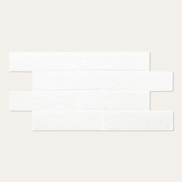 1/5 in. x 1 ft. x 2 ft. White MCM Travertine Composite Flexible Stone Wall Tile Decorative Wall Paneling (6-Pack)