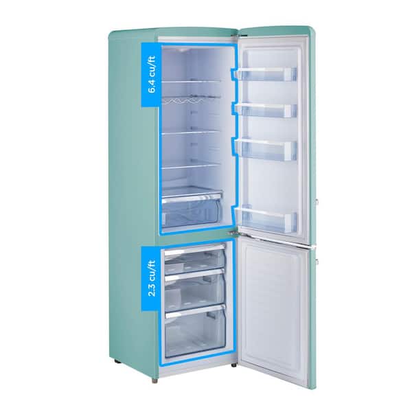 bush green fridge freezer