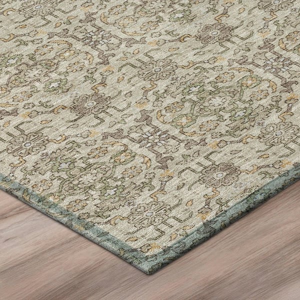 Chantille Machine Washable Indoor/Outdoor Abstract ACN2917 Beige 5 ft. x 7 ft. 6 in. Area Rug