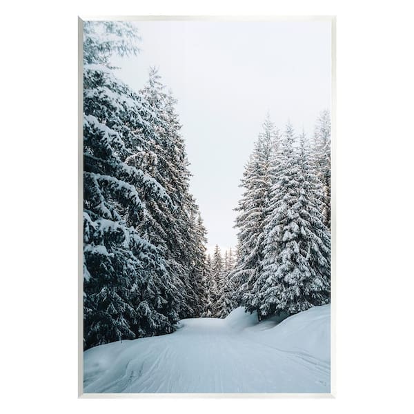 Stupell Industries Snowy Ski Slopes by Incado 1-Piece Unframed Graphic Print Nature Poster Art Print 15 in. x 10 in.