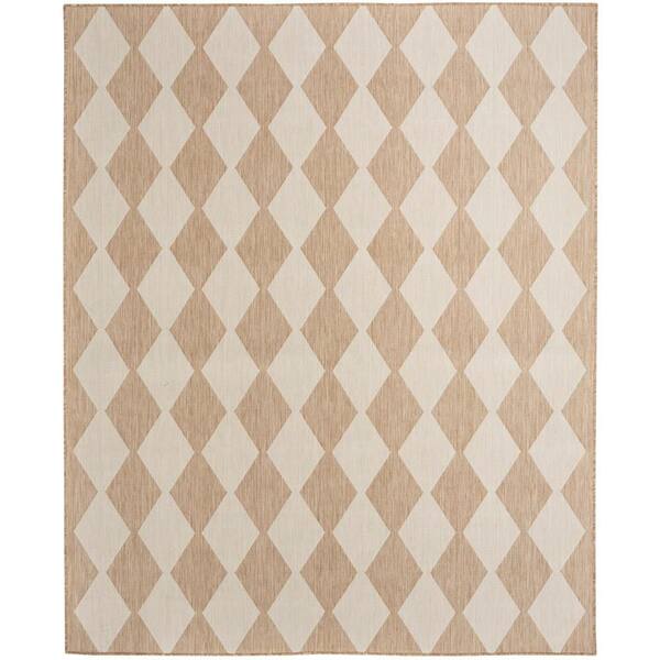Positano Jute 5 ft. x 7 ft. Diamond Contemporary Area Rug