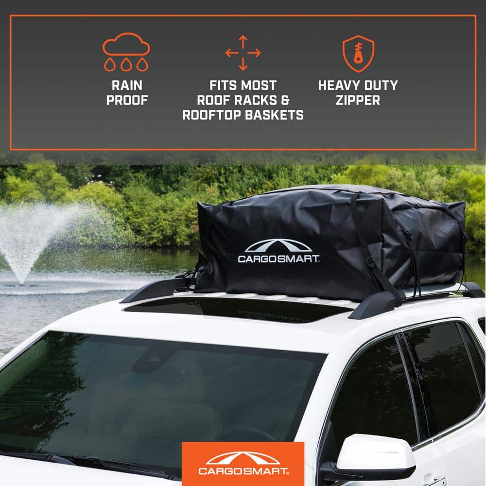 CargoSmart Black Heavy-Duty Vinyl Rooftop Cargo Bag