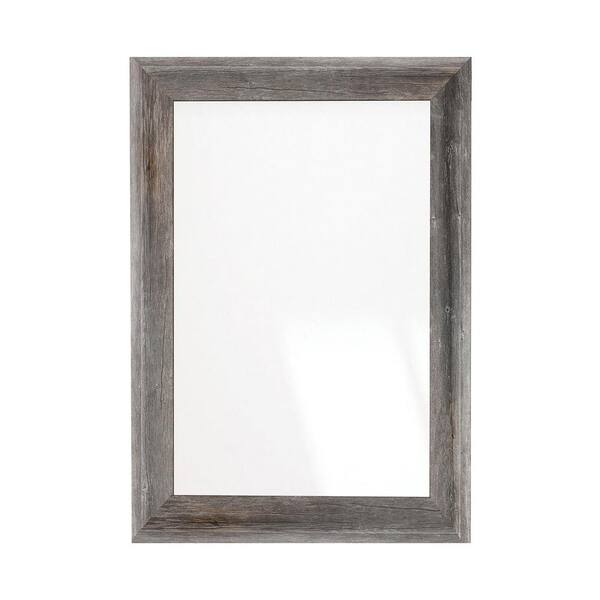 BrandtWorks 26.5 in. W x 39 in. H Americana Timber Rustic Sloped Wall Mirror