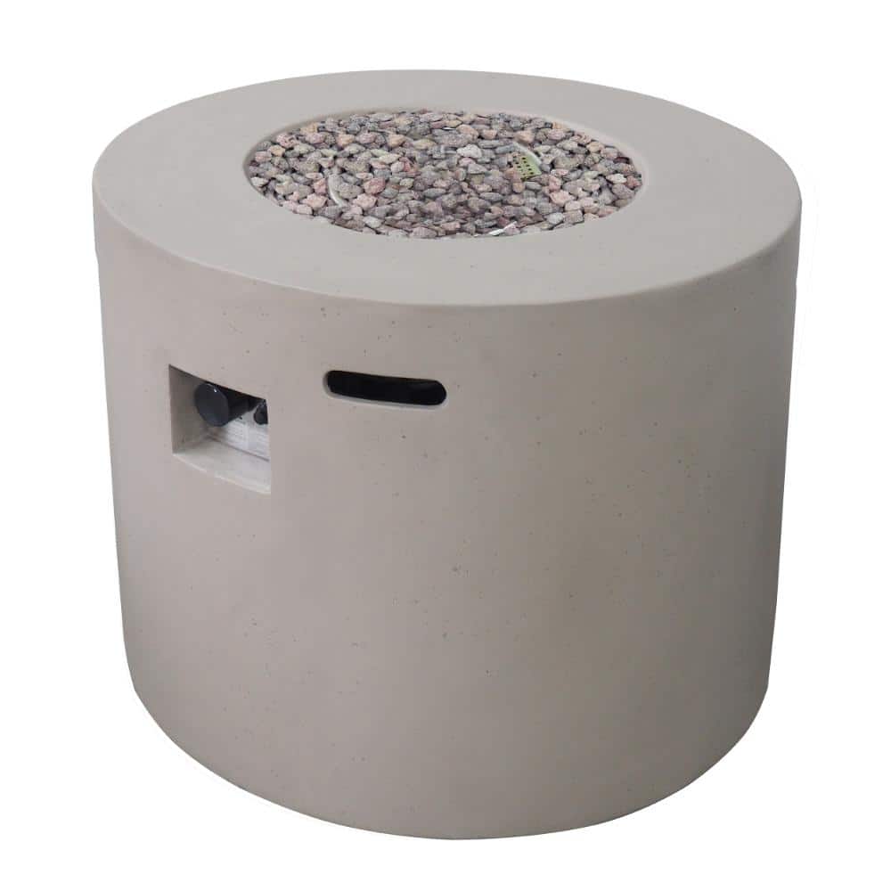 31 in. 40,000 BTU Round MGO Propane Gas Outdoor Fire Pit In Light Gray price history on PriceWatchPro