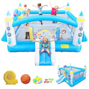 Multi-functional Jump 'n Slide Inflatable Bouncer for Kids Complete Setup with Blower