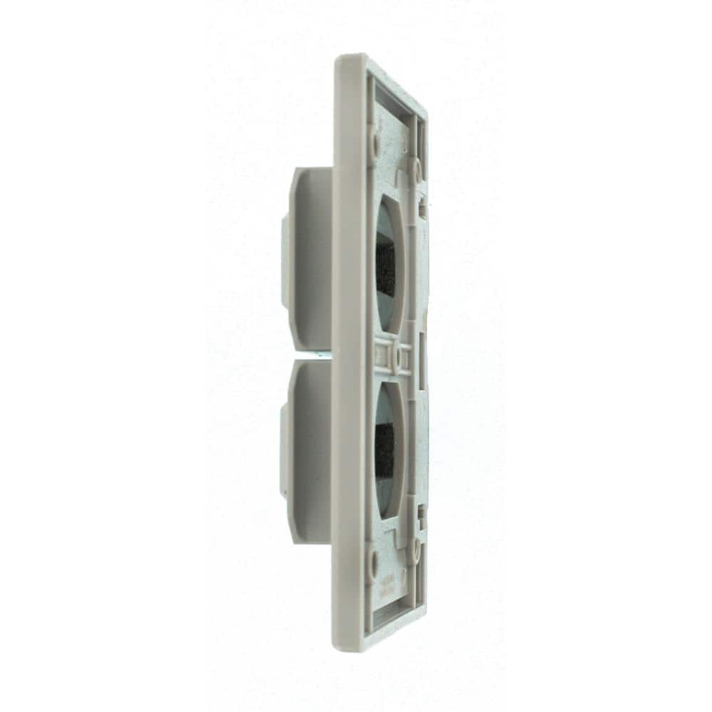 Gray Polycarbonate 1-Gang Weatherproof Duplex Outlet Cover