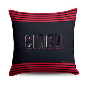 MLB Reds City Connect Printed Polyester Throw Pillow 18 X 18