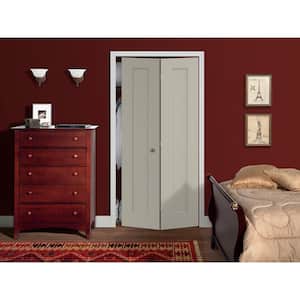 36 in. x 80 in. Madison Desert Sand Painted Smooth Molded Composite Closet Bi-fold Door