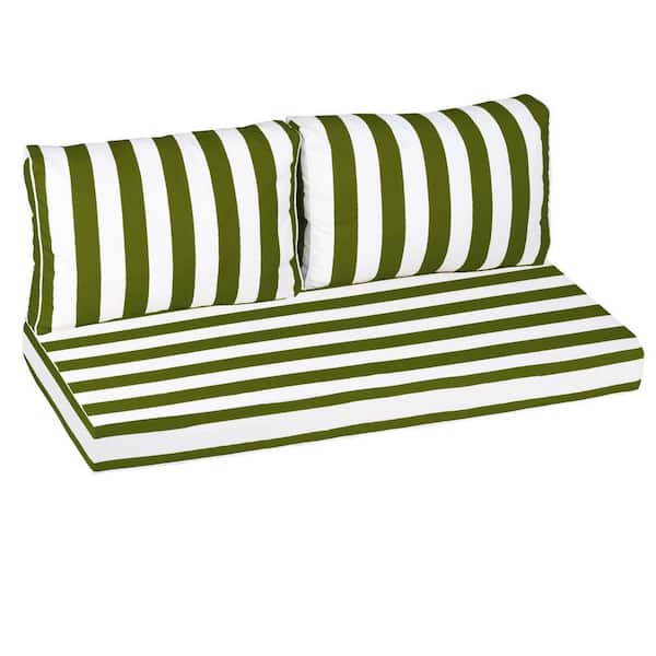 YLLN 24 x 18 in. Outdoor Loveseat Cushion Set-Waterproof