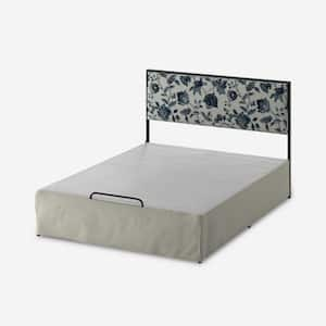 Nicky Modern 2 Piece Queen Bedroom Set with Metal Base-PORCELAIN