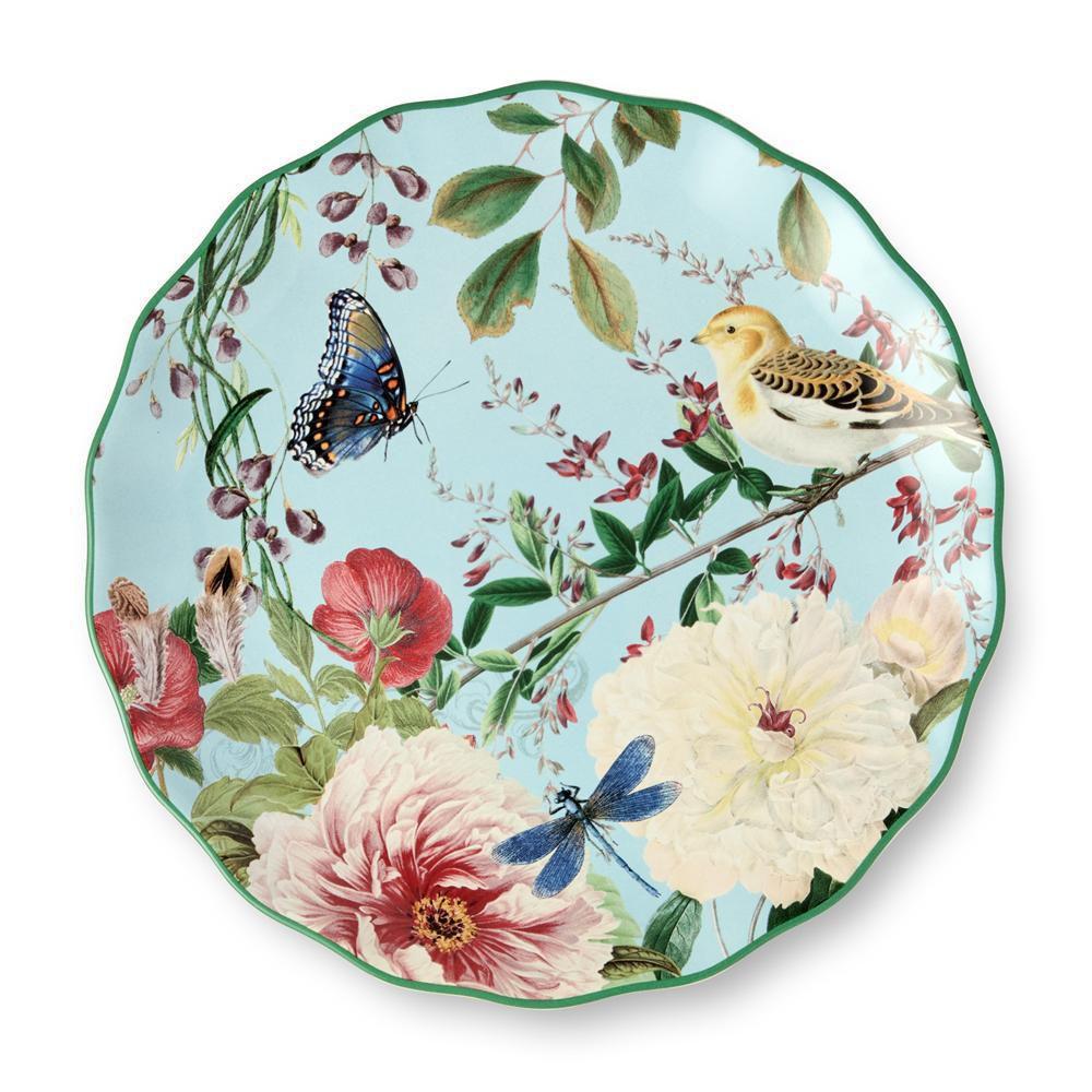 Multi-Colored Flora Dinner Plates (Set of 4)