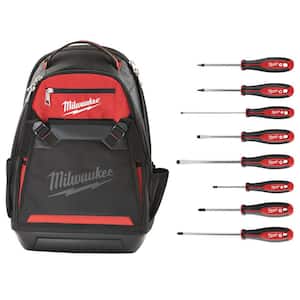 Jobsite Backpack with Screwdriver Set (8-Piece)