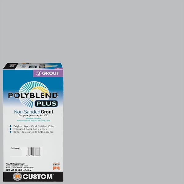 Custom Building Products Polyblend Plus #115 Platinum 10 lb. Unsanded Grout