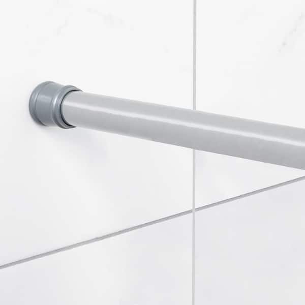 Zenna Home 51-in to 86-in Bronze Tension Single Straight Shower Rod Zenna Home 51-in to 86-in Bronze Tension Single Straight Shower Rod